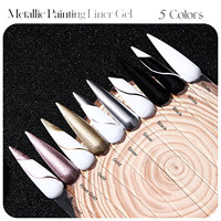 Hanyi Premium OEM label privé vernis à ongles gel UV nouveauté miroir métallique doré argent super métal doublure lampe à LED