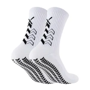 Oem Unisex Basketbal Elite Sport Sox Mannen Atletische Grip Crew Voetbal Voetbal Anti Anti Slip Training Sokken