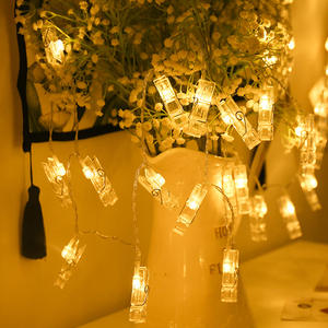 Guirnalda de luces LED creativa que funciona con pilas IP65, luz colorida con Clip para fotos para el Día de San Valentín, decoración de confesión, pared de fotos - Product Image 1