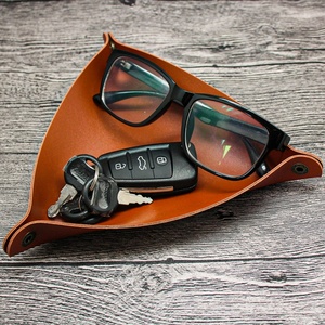 Boshiho Customized Tiny Storage Container Box Genuine Leather Tray Organizer for <b>Watch</b> and Coin Phone Key <b>case</b> - Product Image 5