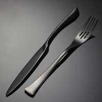 Bulk 5-Star Gold Stainless Steel Flatware Set Golden Dinner Knife Spoon Fork Wedding Cutlery Party