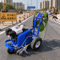 Machine de marquage de parkings et de routes de précision, pulvérisateur de peinture pour voitures, 4.3HP, poussée manuelle, haute efficacité