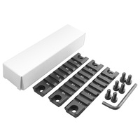 Kit de montage de télescope en aluminium à 7 emplacements, 3 pièces, 20 mm, système de montage à base longue en 2 parties