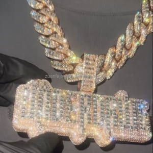 Number Pendant Customized Vvs <b>Moissanite</b> Diamond 925 Custom Name Pendant Hip Hop Iced Out <b>Jewelry</b> With Pendants - Product Image 6