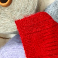 Fil recyclé en polyester doux et moelleux, mélange de laine d'alpaga brossée, filé en anneaux 9NM, avec élasthanne extensible, pour couvertures et écharpes tricotées
