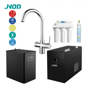 Aço inoxidável Kitchen Sink Mixer Tap Instant Boiling Sparkling Water Faucet Ferva água quente 5 em 1 Tap Boiling Chilled Bubble