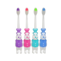 Cepillo de dientes de cerdas suaves de protección cálida para niños, cepillo de dientes pequeño Manual colorido para el hogar de alta densidad para niños