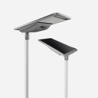 Lampe LED solaire tout-en-un de qualité supérieure 50W 60W, super lumineuse, pour routes extérieures