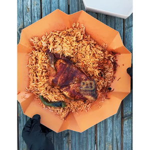 Caja de <span class=keywords><strong>arroz</strong></span> y pollo árabe, caja de <span class=keywords><strong>comida</strong></span>, embalaje de <span class=keywords><strong>comida</strong></span> caliente, contenedor de catering, fiambrera desechable personalizada, embalaje de papel para llevar <span class=keywords><strong>arroz</strong></span> - Product Image 4