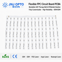 Circuit imprimé flexible FPC, LED PCBA, ceinture de luminothérapie pliable, couverture LED IR, conception personnalisée de la longueur d'onde et de l'angle, OEM ODM