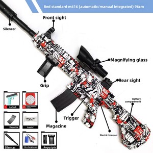 Pistola de Agua Eléctrica Automática M416 de Plástico ABS para Niños, Juguete de Asalto Todo en Uno, Unisex, para Mayores de 14 Años, Regalo de Cumpleaños - Product Image 5