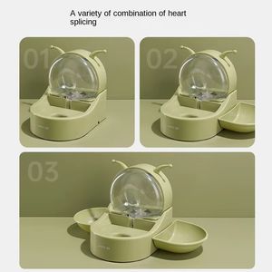 Bol à eau et à nourriture double usage pour <span class=keywords><strong>chat</strong></span>, distributeur d'eau pour chien non électrique, abreuvoir pour animaux de compagnie, anti-bave, anti-renversement, bol pour <span class=keywords><strong>chat</strong></span> - Product Image 4