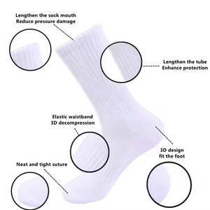 High Quality Custom Logo <b>Compression</b> Fit <b>Men</b> Sport Cushioned <b>Socks</b> Sweat-Wicking Ready Premium Sports Wholesale - Product Image 3