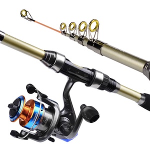 Kit complet de <span class=keywords><strong>moulinet</strong></span> de <span class=keywords><strong>canne</strong></span> à pêche <span class=keywords><strong>pour</strong></span> l'extérieur Mini 1.8m Combo Pesca Spinning Fishing Rod and Reel Combo Set - Product Image 3