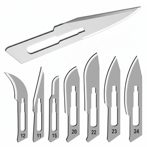 Bisturí Quirúrgico Manual Desechable Estéril de Acero Inoxidable con Mango de Plástico, de Alta Calidad y Precio Económico para Seguridad Médica - Product Image 1