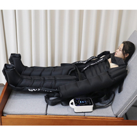 Impressionnant système de récupération de conception sportive bottes de compression d'air masseur de jambe complète Machine de compression de jambe avec batterie