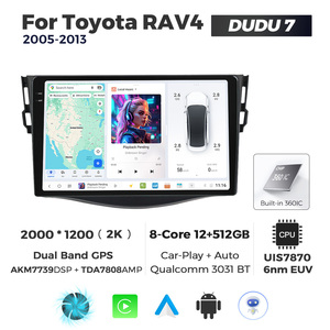 DUDUAUTO เหมาะสำหรับรถยนต์ปี 2005-2013 ชุดอัพเกรดระบบมัลติมีเดีย Android พร้อมระบบนำทาง Car-play และจอภาพมองหลัง - Product Image 3