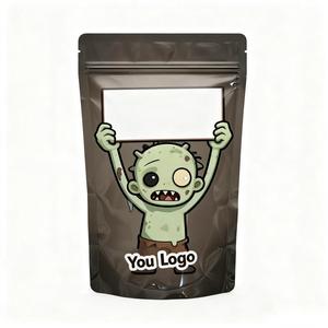 Sachet Doypack Mylar Frankenstein <span class=keywords><strong>Monster</strong></span> 35G, holographique, refermable, anti-odeur, avec logo personnalisé, direct fabricant - Product Image 2