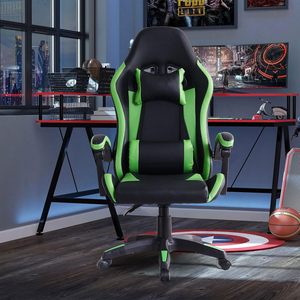 OEM ODM無料サンプルレザースコーピオンプログリーンオフィスゲーマーゲーミングチェアコンピュータPC用ゲームチェアフートレスト付き - Product Image 5