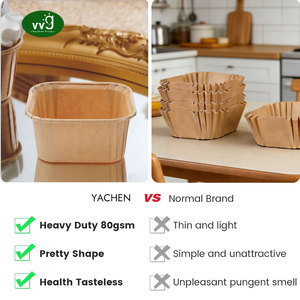 Moule à pain en papier kraft VVG, résistant à <span class=keywords><strong>la</strong></span> graisse, 80 g/m², écologique, prix usine pour boulangerie, pain aux bananes, gâteau - Product Image 3