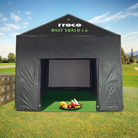 Publicité Gonflable Golf Sim Bay Tente Pratique En Plein Air Gonflable Golf Simulateur Enceinte