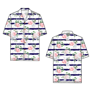 La più recente camicia da uomo all'ingrosso con colletto cubano in Rayon a maniche corte - Product Image 5