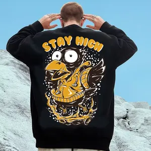 Unisex kazak Crewneck tişörtü kırpma özel ekip boyun erkek Hoodies tişörtü