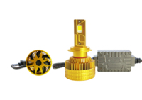 Phare Led de haute qualité 300 watts H4 blanc avec fonction Canbus de trois tubes de cuivre pour Toyota