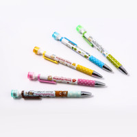 Lot de crayons mécaniques pour étudiants, motif ours mignon, 0,5 mm, corps en plastique, marque TY, modèle 2068D, vente en gros, Chine Zhejiang