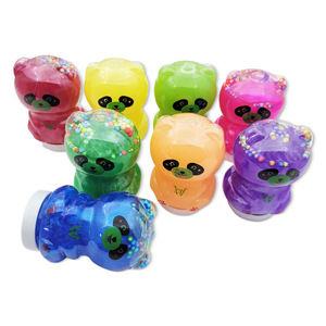 Slime Cristal Panda pour le Commerce International, Slime Pailleté Effet Cuir, Faux Slime Nacré Dégradé - Product Image 4