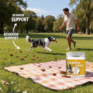 Vente en gros d'usine OEM/ODM : Complément alimentaire à mâcher souple pour chiens, favorisant l'amélioration de la santé cérébrale et cognitive - Product Image 3