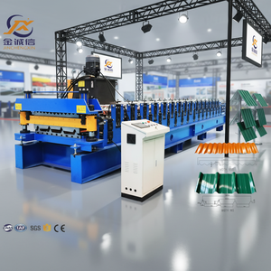 Macchina per la Formatura di Lamiere Metalliche Ondulate e Trapezoidali IBR a Doppio Strato, Zincate, per Tetti - Product Image 1