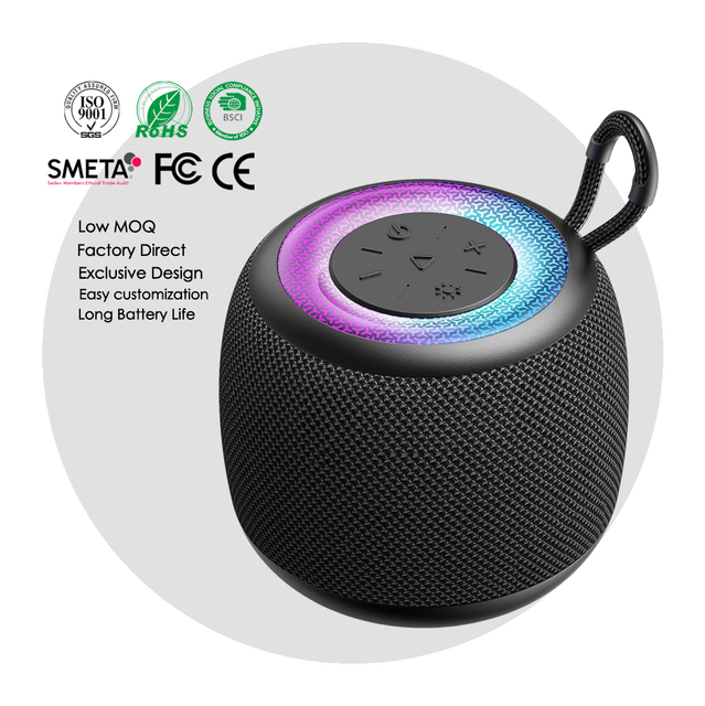 S89 Portable Speaker RGB LED Light Music Sync Stereo Sound Outdoor Camping Home Party Bedroom Travel Mini Speaker