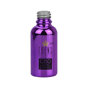 Botellas <span class=keywords><strong>cbd</strong></span> de lujo para el cuidado de la piel, botellas de aceite esencial de vidrio púrpura anodizado, a prueba de luz, hombro redondo, 30ml, 50ml - Product Image 3