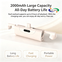 Écouteurs sans fil intra-auriculaires stéréo 2-en-1 à succès, avec batterie longue durée 5.1 2000-3000mAh, Type-C, pour usage quotidien en extérieur, EsportsChanger