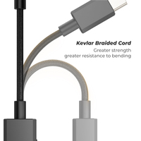 Comtang USB-C DAC Amplifier CS43131 HiFi 32Bit 384KHz 3.5Mm Output Kabel Kevlar Kepang Konektor Kontrol Aplikasi Headset Seluler