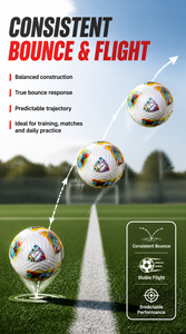 Pallone da <span class=keywords><strong>Calcio</strong></span> Termosaldato Prodotto da Huandong OEM, Misura 5, Ufficiale, in Pelle PU, per Interni/Esterni, Durevole, per Sport di Squadra - Product Image 6