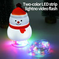 Nouvelles guirlandes lumineuses LED rechargeables en silicone en forme de bonhomme de neige 2026, lampe d'ambiance suspendue, cadeau d'anniversaire, décoration de festival, décoration intérieure