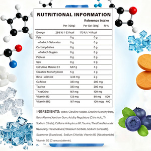 Gel énergétique monohydrate de créatine de marque privée supplément nutritionnel pour le sport Gel de créatine renforcement musculaire regain d'énergie pré-entraînement - Product Image 5