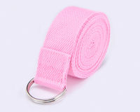 Perlengkapan Kebugaran Tali Yoga Katun Poliester Tali Peregangan Sabuk Yoga Lebar 38mm Sabuk Tali Yoga