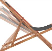 Chaise longue inclinable réglable par gravité Chaises longues de plage de jardin traditionnelles Chaises longues classiques Chaises en bois inclinables