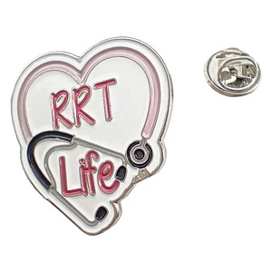 Fabricante personalizado Metal esmalte Rosa corazón solapa pines ropa suave pecho broche insignia RRT <span class=keywords><strong>vida</strong></span> Doctor enfermera Tema de amor - Product Image 2