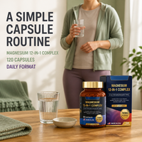 Capsule de complexe de magnésium 12-en-1 – Complément nutritionnel minéral quotidien pour adultes – Fournisseur d'usine – Marque privée – OEM ODM – Vente en gros