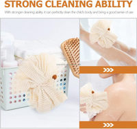 Éponge de bain personnalisable avec logo, super exfoliante, pour spa à domicile, en coton tissé, éponge de douche, pouf, brosse en maille, boule de gommage pour le bain