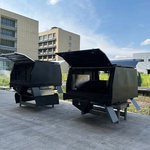 Gato <span class=keywords><strong>de</strong></span> tamaño personalizado negro cubierto <span class=keywords><strong>de</strong></span> polvo, aleación plana <span class=keywords><strong>de</strong></span> aluminio, Ute, remolque, Caja <span class=keywords><strong>de</strong></span> Herramientas, ala <span class=keywords><strong>de</strong></span> gaviota con 2 puertas - Product Image 4