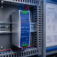 Kompatibilitas tinggi Mwish Ndr-120-24 120W 24V 5A peralatan pertambangan Din Rail Smps sakelar catu daya
