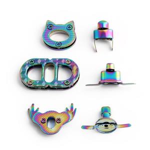 特注カラフルレーザーメッキ亜鉛合金バッグロック女性ハンドバッグ留め金ロック動物形金属ロック - Product Image 2