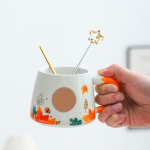 Cartoon <strong>Fox</strong> Design Embossed Mug With Animal Shape Handle Creative Glazed Color Mug Ceramic Cute Cartoon <strong>Cups</strong> for Gift - Product Image 3