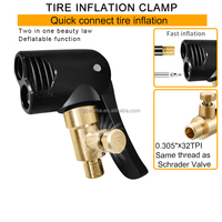 Auto pneu Valve pompe buse pince dégonflé voiture moto vélo Air mandrin gonfleur pompe gonflable adaptateur filetage connecteur