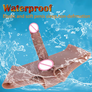 Celana panjang silikon bertali untuk pria, celana panjang Dildo dengan lubang <span class=keywords><strong>Harness</strong></span> untuk pria - Product Image 2